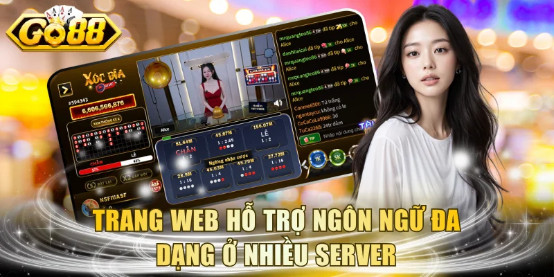 Trang web hỗ trợ ngôn ngữ đa dạng ở nhiều server